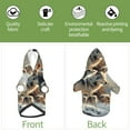 thumbnail image 6 of Honeii Wolf Family Winter Wonderland Print Small Dog Hoodies Pet Hooded Sweatshirts Fall Winter Puppy Cat Sweaters Warm Clothes for Small Dogs Outfits Costume-Medium, 6 of 7