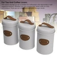 thumbnail image 3 of Kitchen Canister Set, 3PCS Kitchen Food Jars with Lids & Handle, Food Sealing Storage Container for Candy Tea Coffee Storage Canister, Tea Coffee Sugar Canister Set, 3 of 7