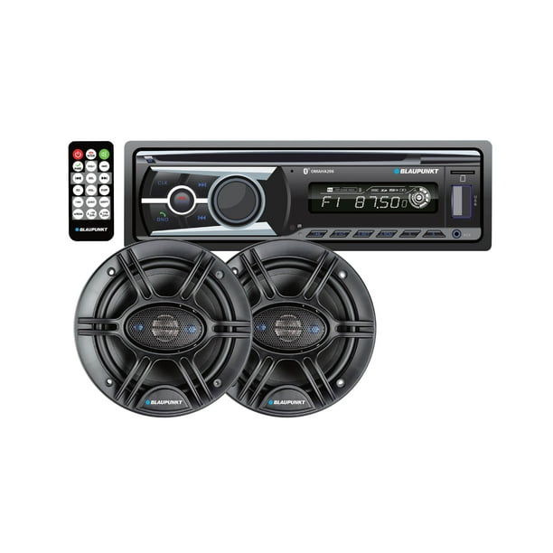 Blaupunkt Omaha206 Cd Mp3 Receiver With Pair 6 5 4 Way Speaker