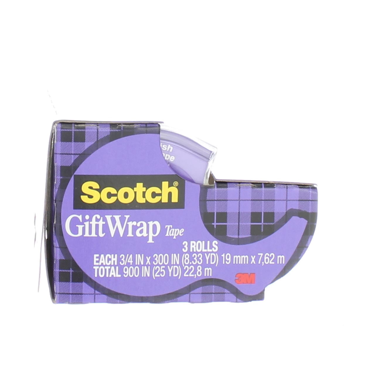 5-pack Scotch Gift Wrap Tape, Satin Finish, 0.75in X 300in, 3 Ct (5 pack) — Residential Use, Standard Application