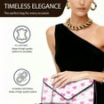 thumbnail image 6 of Xixirimido Clutch Purses for Women Evening Handbags for Formal Wedding Party Cocktail Prom Crossbody Envelope Bag with Detachable Chain, Valentine's Pink Hearts, 6 of 7