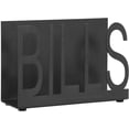 thumbnail image 6 of MyGift Black Metal Mail Holder, Bills Cutout Design, 6 of 7