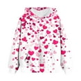 thumbnail image 6 of Atogsazn Kids Girls Valentine's Day Hoodies Children Casual Oversized Long Sleeve Pullover Sweatshirts Outfit Tops Clothing Hot Pink 4-5 Years Fashion, 6 of 6