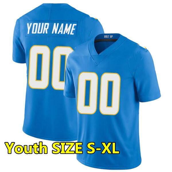 NFL 10 Justin Herbert 52 Khalil Mack Football Jersey 27 Joey J.C