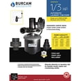 thumbnail image 3 of Burcam 300514WH Laundry Tub Pump, Automatic, 1/3-HP Motor - Quantity 1, 3 of 3
