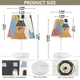 thumbnail image 4 of Houses with Cats LED Desk Lamp Table Lamp USB Bedside Nightstand Small Lamp for Bedroom Living Room Kids Room, 4 of 8