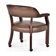 thumbnail image 3 of Steve Silver Company Tournament Captains Chair with Casters in Brown, 3 of 6