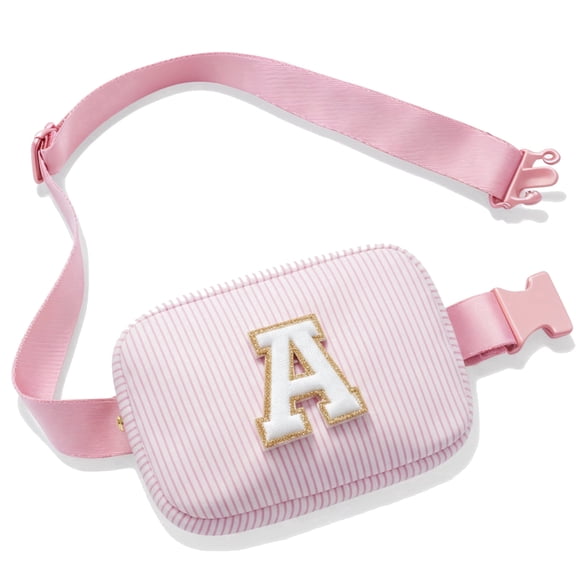 LAPTOM MAX Fanny Packs ,Personalized Crossbody Belt Bag, Letter Design, Birthday Gift for 4-13 Year Old Girls, Gift for Sister