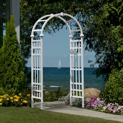 Eden Athens 7-ft. Vinyl Arch Arbor by New England Arbors