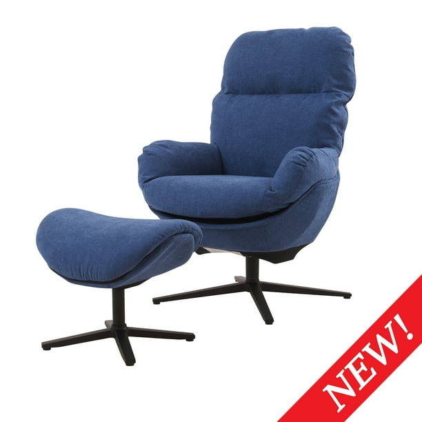Glider Chair W With Ottoman Swivel Lounge Accent Lazy Recliner Arm Rocking Footstool Aluminum Alloy Base Comfy Fabric Leisure Sofa 330lb Blue Com With Ottoman Swivel Lounge Chair W, Comfy Rocking Chair With Ottoman