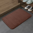 thumbnail image 5 of Aodebiao 2-Pack Thick Velvet Floor Mats - Non-Slip Bathroom & Kitchen Rugs - Soft Microfiber Foam Backing (18"x24", Solid Colors) - Machine Washable, 5 of 5