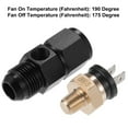 thumbnail image 4 of Unique Bargains 1 Set Auto Engine Temperature Cooling Fan Switch Thread-On AN Fitting Adapter 8AN 190'F On-175'F Off, 4 of 6