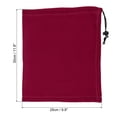 thumbnail image 2 of Unique Bargains Winter Neck Warmer, 4 Pack Drawstring Warm Face Scarf Windproof Neck Gaiter, Wine Red, 2 of 7