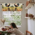 thumbnail image 6 of Spring Floral Rooster Kitchen Valances for Windows 60x18 Inch Kitchen Curtains Valances Rod Pocket Farmhouse Vintage Rooster Bathroom Window Valances for Window Treatment Decor, 6 of 6