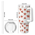thumbnail image 4 of Goofa Hand Drawn Watermelon Print 40oz Ice Bully With Handle And Straw Stainless Steel Vacuum Insulated Cup And 2 In 1 Straw Lid, 4 of 8