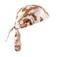thumbnail image 3 of Naiovety Sombreros Gorros de quimio Pañuelo para la cabeza Bandana Quick Sun Pasamontañas atado por detrás Hip Pop Head Wrap Casco Capucha interior Ciclismo camuflaje marrón Naiovety OD020489-20B, 3 of 6