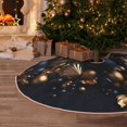 thumbnail image 5 of Haiem Elegant Golden Blue Ornaments Pattern Christmas Tree Skirt Merry Christmas Party Christmas Tree Decoration,New Year Decorations-36", 5 of 6