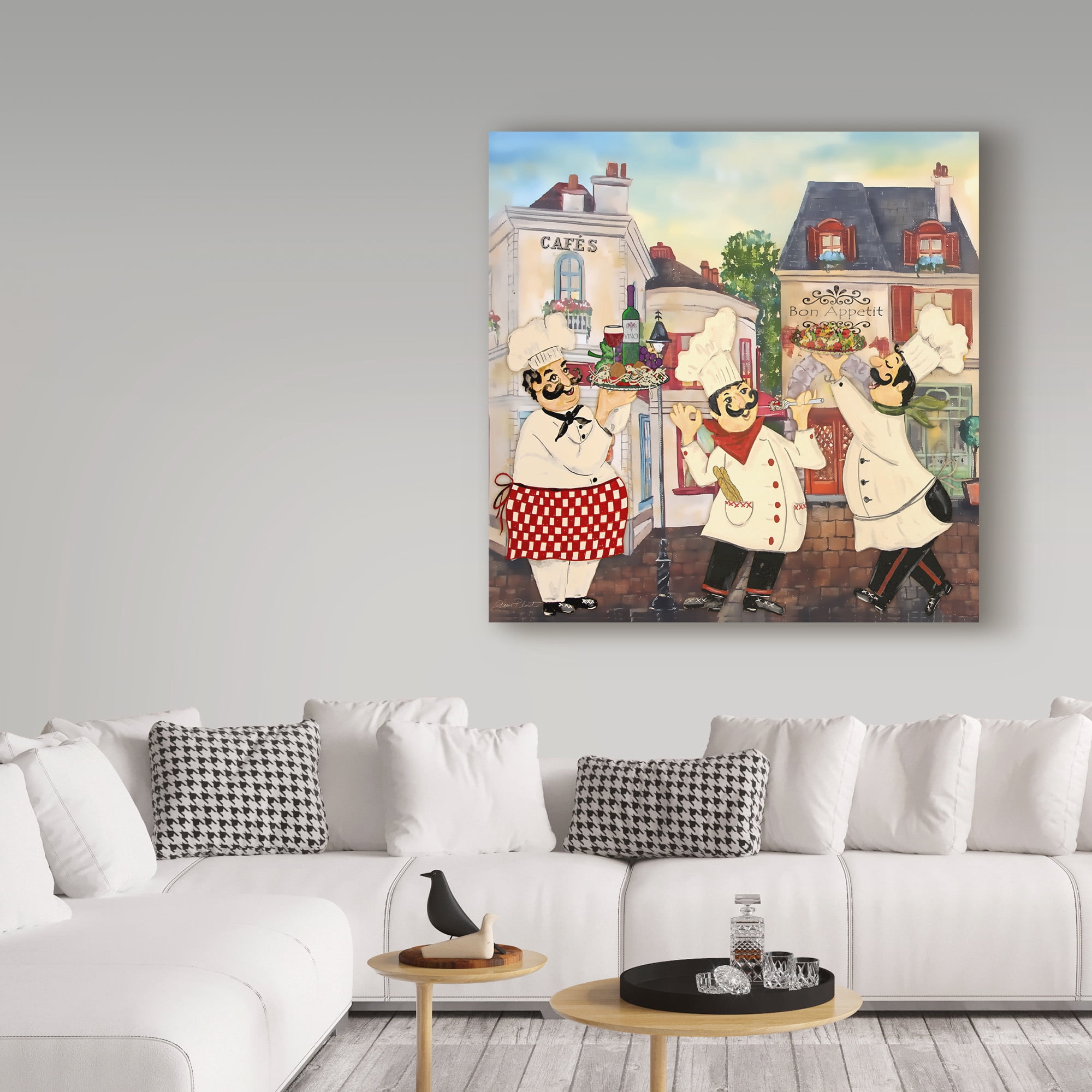 Trademark Fine Art 'Italian Chefs' Canvas Art by Jean Plout