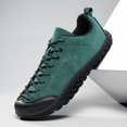 thumbnail image 4 of Men's Lace‑Up Low‑Top Hiking Trail Shoes, Synthetic Leather Upper Mesh Lining Square Toe Rugged Rubber Outsole Lightweight Footwear For Trekking Walking And Daily Outdoor Activities, 4 of 7