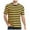 Yellow, variant on Krdevn Mens Shirts - Color Blocked Striped Navy Striped Men Casual Loose Comfortable Sports Round Neck Short Sleeved T Shirt,Mens Fall Shirts,Color:Green,Size:4XL