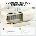 thumbnail image 5 of EXRACING Ergonomic Big and Tall PU Leather Gaming Chair with Footrest, Beige, 5 of 8