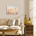 thumbnail image 4 of Seaside Dogs Watching Sunset Canvas Painting Seaside Chairs Sunset Tones Ambiance Decorative Painting Warm Romantic Ambiance Sense Decorative Painting Animal Pictures Wall Decor 16"X12", 4 of 6
