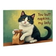 thumbnail image 2 of 500 Piece Jigsaw Puzzle For Adults Funny Tuxedo Cat You Butt Napkins， My Lady Challenging & Fun Adult Puzzle， Unique Artwork， Great Gift Idea, 2 of 7