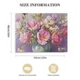 thumbnail image 3 of Acheng Bathroom Floral Canvas Wall Art Print, Antique Pink Floral Pictures Wall Decor for Home Living Room Bedroom Hallway Office, Farmhouse Kitchen Flowers Wall Art Ready To Hang 20x16in, 3 of 6