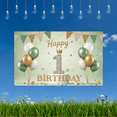 thumbnail image 6 of Balloons Decoration Happy 1st Birthday Banner Festive Design First Birthday Party Banner for Kids Celebration Indoor Decoration, 6 of 9