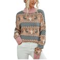 thumbnail image 2 of Qertyioot Chandails de Noël à Col Rond pour Femmes, Mode et Hiver Pull Décontracté, 2 of 6