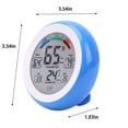 thumbnail image 3 of karymi New Round Touchs Screen Temperatures Hygrometer With Clock Alarm Clock Household Thermometers Electronic Temperature And Humidity Up to 45% off, 3 of 7