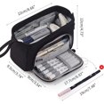 thumbnail image 2 of Estuche para lápices de gran capacidad, bolsa de mano para lápices, bolsa para cosméticos, portátil, regalo para oficina, escuela, adolescentes, niñas, niños, hombres, mujeres y adultos, 2 of 5