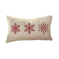 Merry Christmas Throw Pillow Cover 30x50cm, Festive Holiday Lumbar Cushion Case for Sofa Couch, Outdoor Farmhouse Christmas Decorations (C)