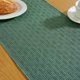 thumbnail image 3 of Nvzi Camino de mesa con borlas, verde oscuro, 33x122cm - Camino de mesa de poliéster, camino de mesa fino, camino de mesa rústico, camino de mesa decorativo para el hogar, 3 of 5