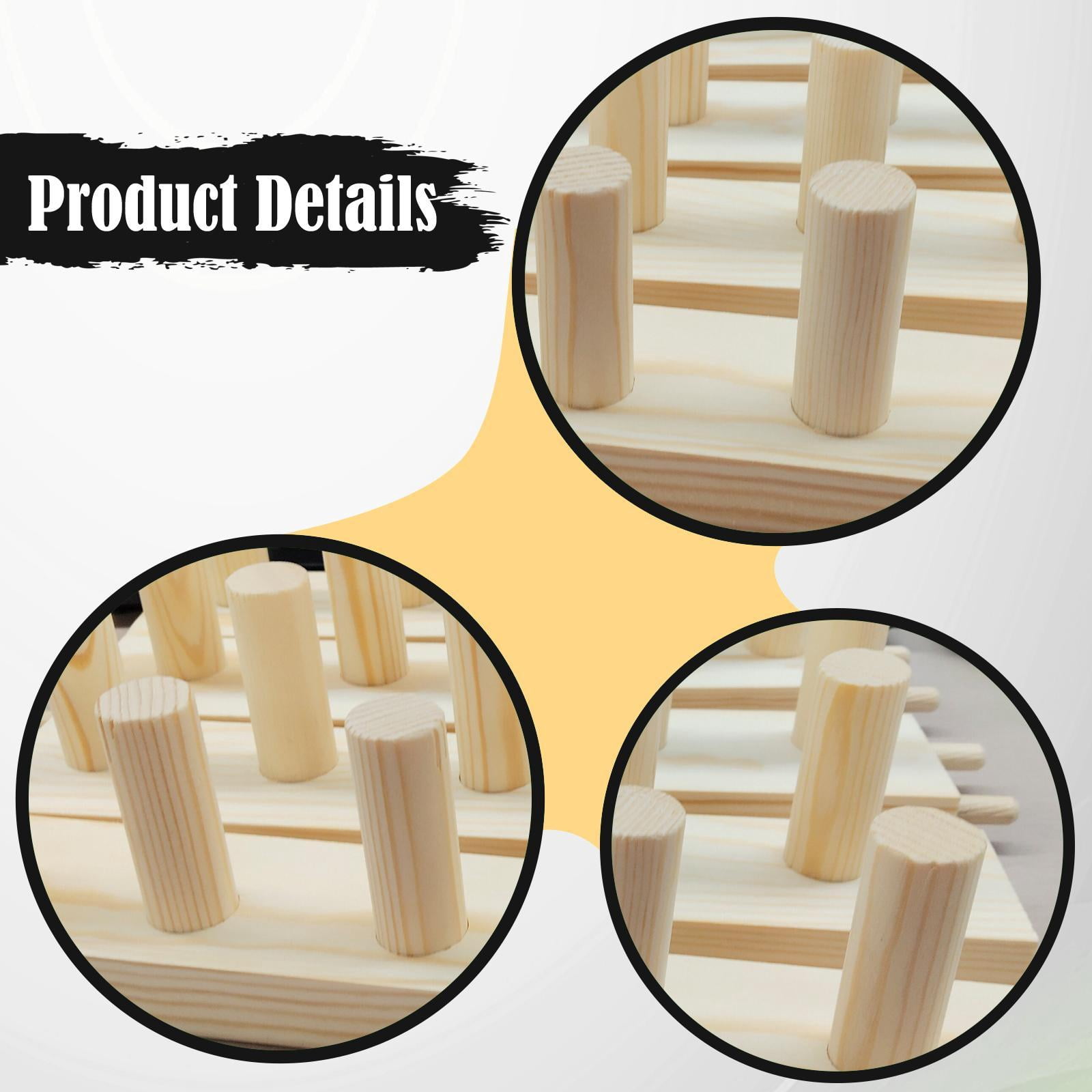 Wxqbjtam Chunky Blanket Looms Expandable Handmade Home Decor Hand Knitting Board for Hand 4 sections