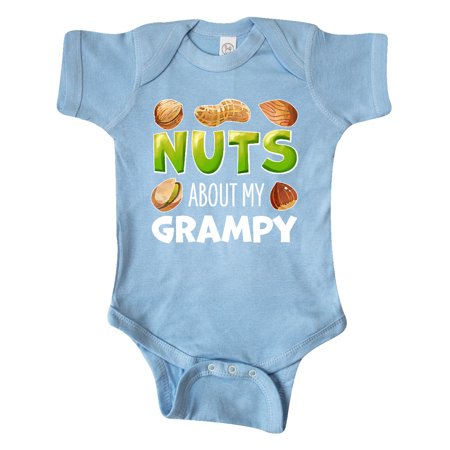 

Inktastic Nuts About My Grampy Peanut Almond Pistachio Gift Baby Boy or Baby Girl Bodysuit