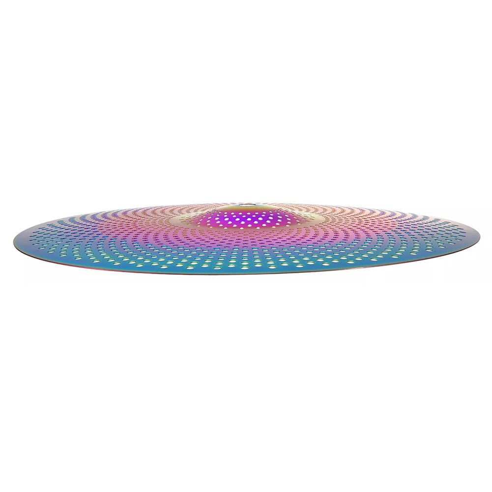 1pc Colorful Silent Cymbal Alloy Mute Cymbal Set 14 Inch Low Volume Cymbal Colorful Silent Cymbals Percussion Accessories