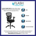 thumbnail image 4 of Flash Furniture Nicholas Executive Office Chair Mesh Swivel Mid-Back Ergonomic, Black, 4 of 9