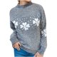 thumbnail image 2 of Suéter de cuello redondo para mujer, camiseta holgada de manga larga con cuello redondo, blusa para mujer, 2 of 3