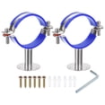 thumbnail image 1 of Unique Bargains 2Pack Pipe Supports Adjustable Pipe Bracket Clamp Pipe Strap for 80-89mm Pipe, 1 of 4