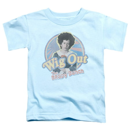 BRADY BUNCH WIG OUT Light Blue Toddler Unisex T-Shirt