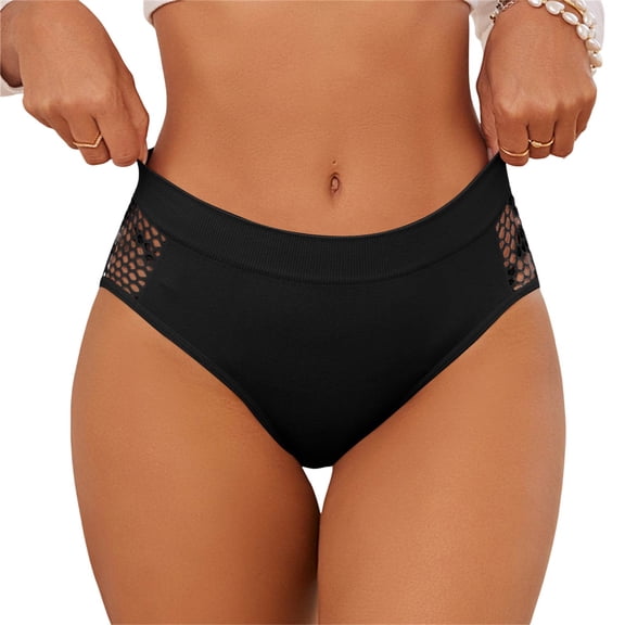 Voska Panties For Women High Waist Shaping Briefs Tummy Control Butt Lift Compression Panties Black L