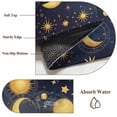 thumbnail image 6 of Rectangle Rug 2x3Ft, Fantasy Galaxy Moon Sun Soft Non-Slip Washable Felt Carpet Pad, Cartoon Starry Night Area Rugs for Living Room Bedroom Kids Room, 6 of 9