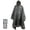 Gray, variant on Plus Size Rain Poncho with Hood and Reflective Stripes, Big and Tall Rain Poncho, Ideal as Rain Ponchos for Adults