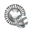 Mower Twisting Wire Wheel Weeding Disc Rust Removal Ground Moss Removal Wheel Moss Removal Agriculture Weeding Plate