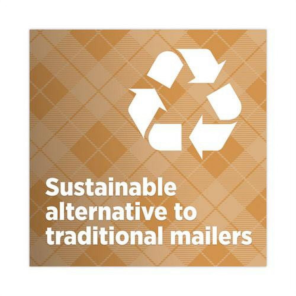 3m CR51 Curbside Recyclable Padded Mailer, #5, Self-adhsve Closure, Interior Dimensions: 10.8ae X 14.8ae, Natural Kraft, 100/carton