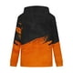 thumbnail image 5 of Sudadera con capucha para hombre, estilo casual, con cuello redondo, estampado, manga larga, blusa de poliéster, 5 of 6
