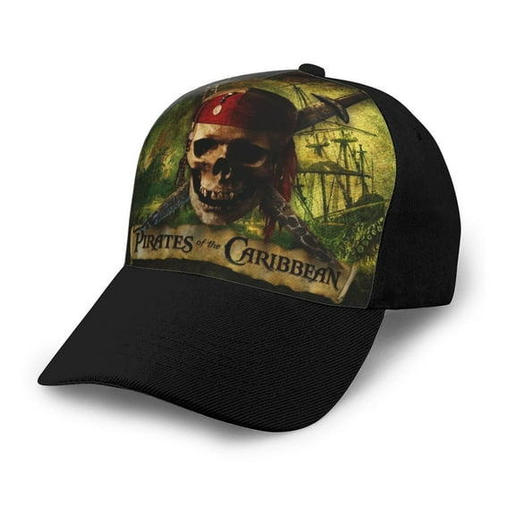 Pirates of the Caribbean Baseball Cap Golf Dad Hat Adjustable Low Profile Cotton Hat Trucker Hats for Men Women