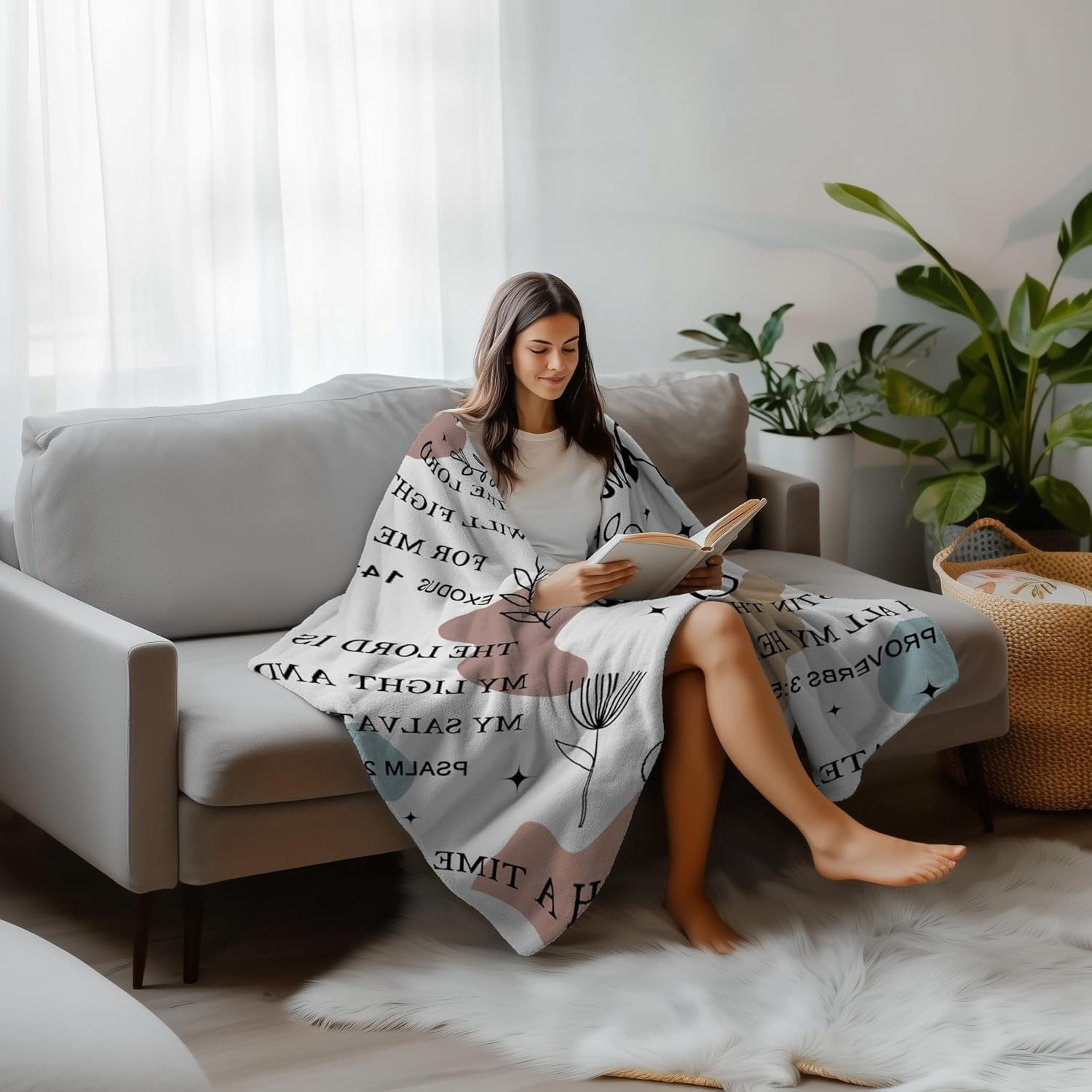 Christian Gifts for Women - I Am a Child of God Blanket Inspirational Religious Birthday Gifts for Women Mom Sister Friends, Christmas Baptism Catholic Spiritual Jesus Faith Bible Prayer Gift