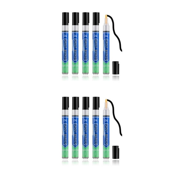 Bolígrafos de relleno Matsuzay para azulejos marcador de lechada antimoho pluma de descontaminación resistente al agua 2piezas